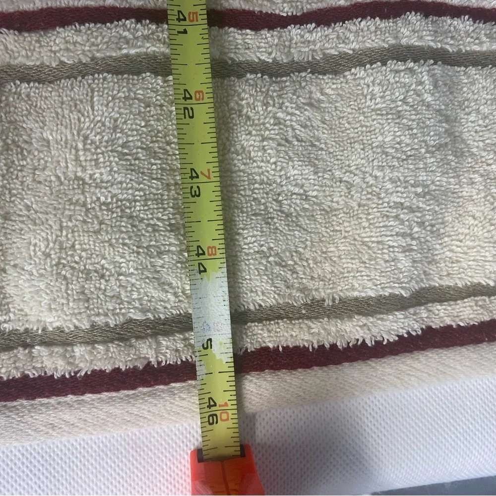 Vtg Waverly Garden Rm Towel set 1 bath 46x25.5 1 hand 24.5x15 & 1 Finger 17x10.5